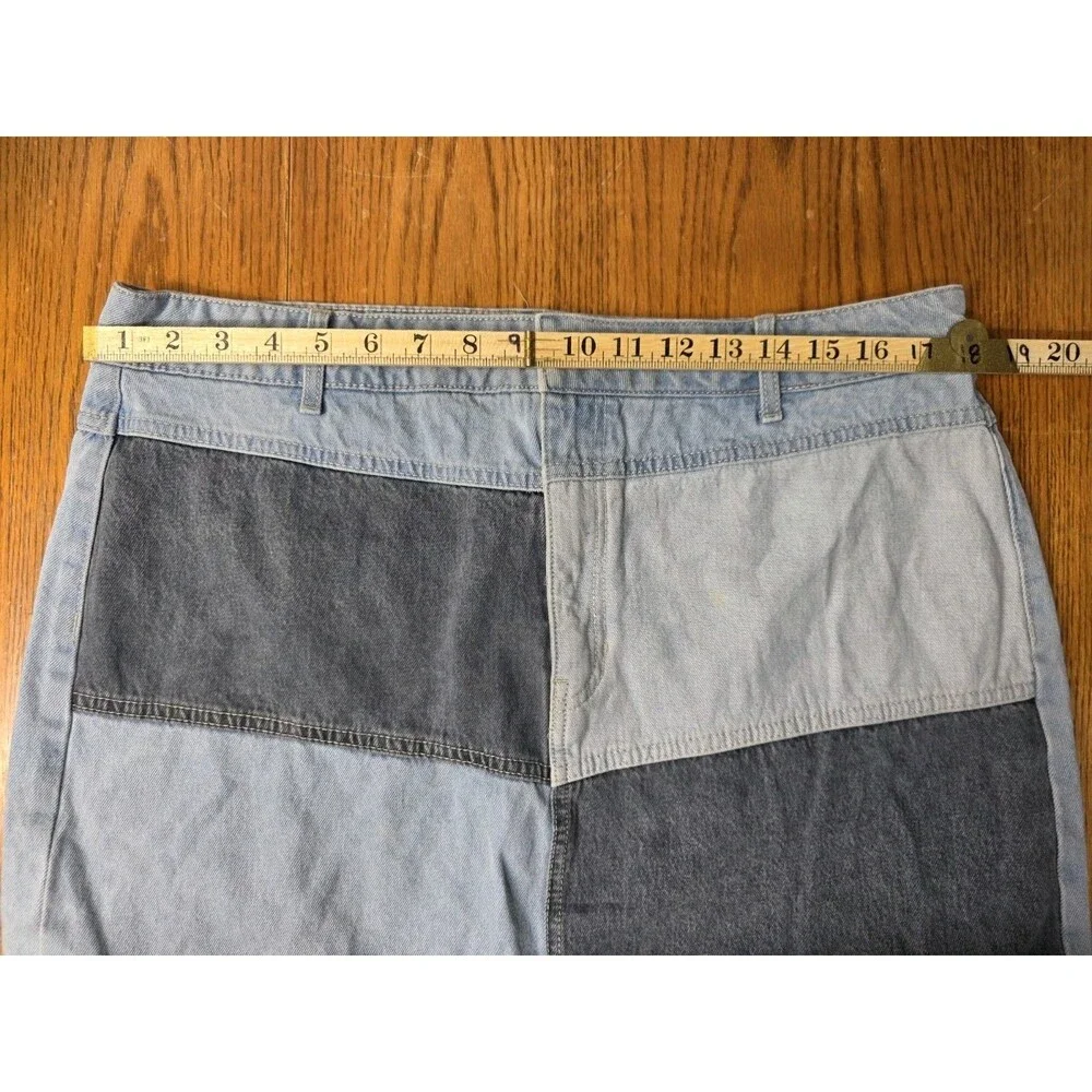 Wild Fable Colorblock Denim Short Skirt Women's Size 16